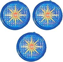Solar Sun Rings UV Resistant Above Ground Inground Swimming Pool Hot Tub Spa Heating Accessory Circular Heater Solar Cover, Blue (3 Pack)