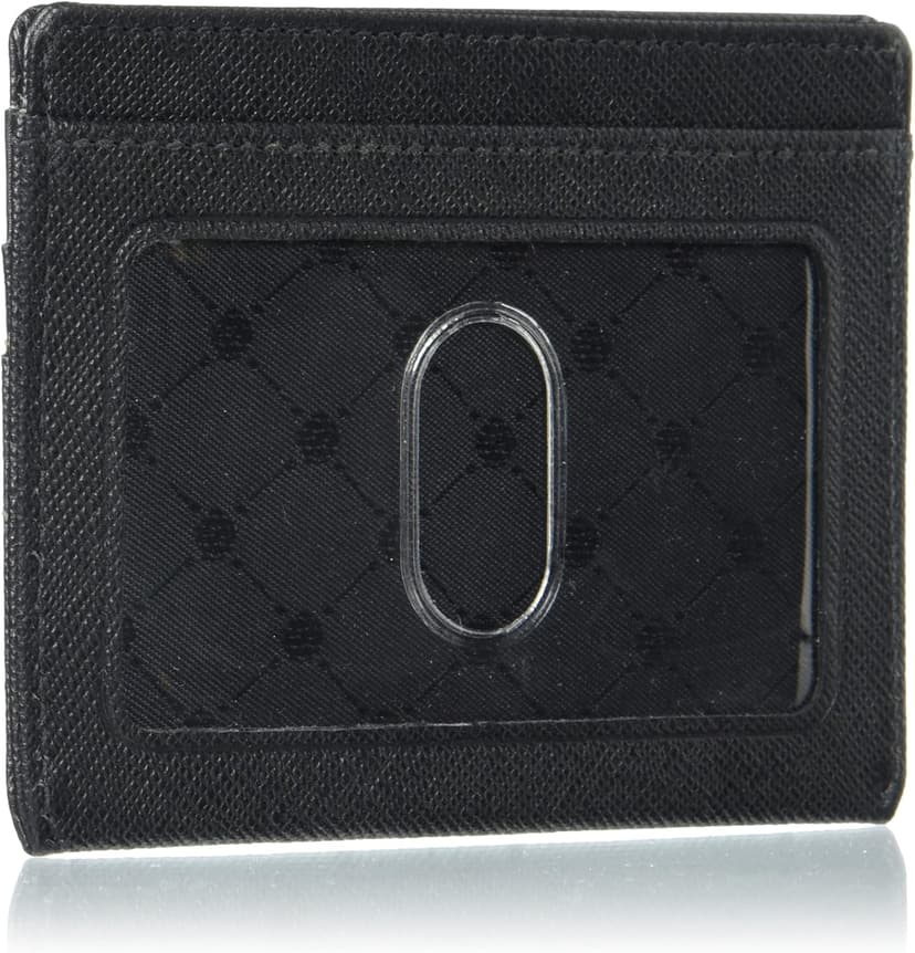 Perry Ellis Portfolio Men's Card Case Id Wallet, Blk, One Size