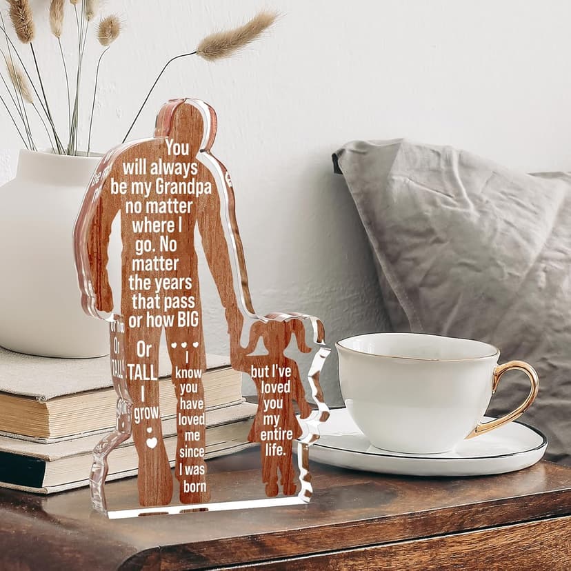 Christmas Best Grandpa Ever Gifts to My Great Grandpa Father's Day Grandparents Gifts Granddad Papa Plaque Sign Grandpa Gifts from Granddaughter Grandpa Birthday Fathers Day Idea Gifts B0DZ6WD7QJ