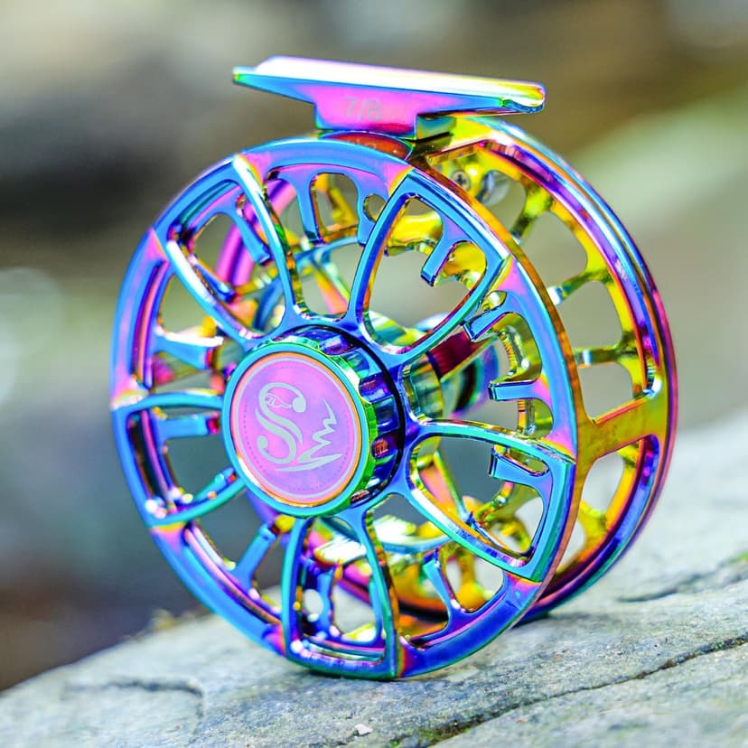 Sougayilang Fly Fishing Reel, Size 5/6,7/8 CNC-Machined Aluminum Alloy Fly Reel,Powerful Lightweight Fly Reels for Trout Fishing