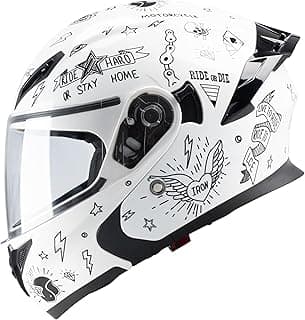 Helmets Full Face for Men Women Adult Smoked Sunshield
