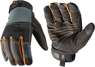 Wells Lamont FX3 Men's Extreme Dexterity Extra Wear Winter Work Gloves, Gray Large 7796