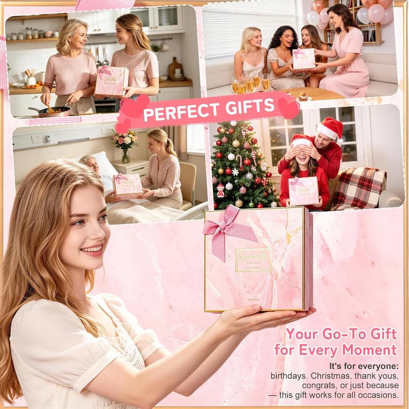 Gifts Basket for Women - Birthday Gifts for Women,Women Gifts Set Contains 13 Items Unique Female Gift Ideas,Relaxing Care Package Self Care Gift Box for Women Mom Wife Bestie Sister