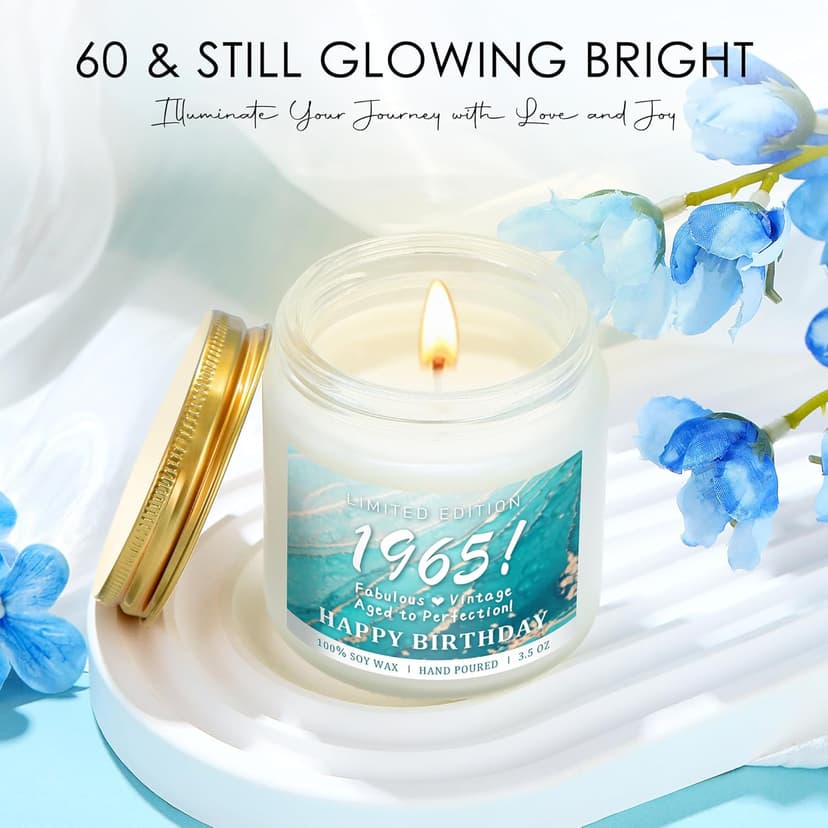 60th Birthday Gifts for Women 60 Year Old Birthday Gifts for Women Cool 1965 Gift for 60 Year Old Woman Fabulous Gift Ideas for Woman in Their 60s Happy 60th Bday Decorations with Tumbler Tote Bag