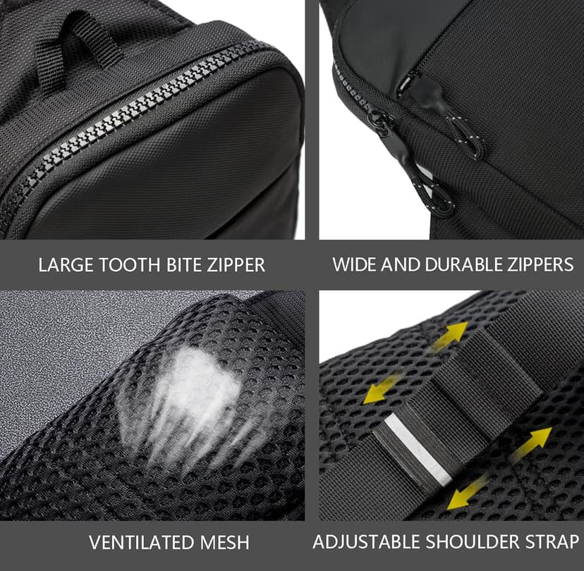 higouta Mini Sling Bag for Men Women, Small Crossbody Casual Utility Chest Phone Bag for Travel Workout