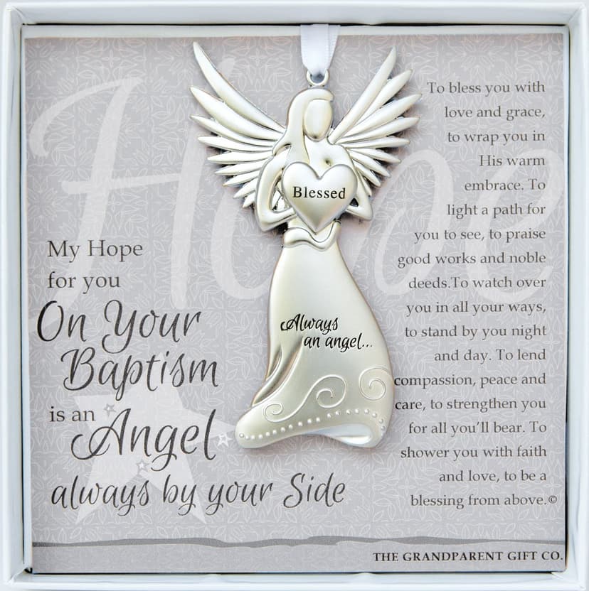 Always an Angel Keepsake Gift/Ornament for Infant or Child on Christening/Baptism Gift for Girl or Boy