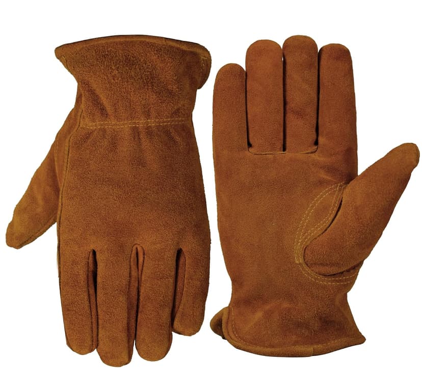 DLY Winter Work Gloves, Water-Resistant, Insulated, Puncture and Abrasion Resistant, Cowhide Durable gloves Warm Thick