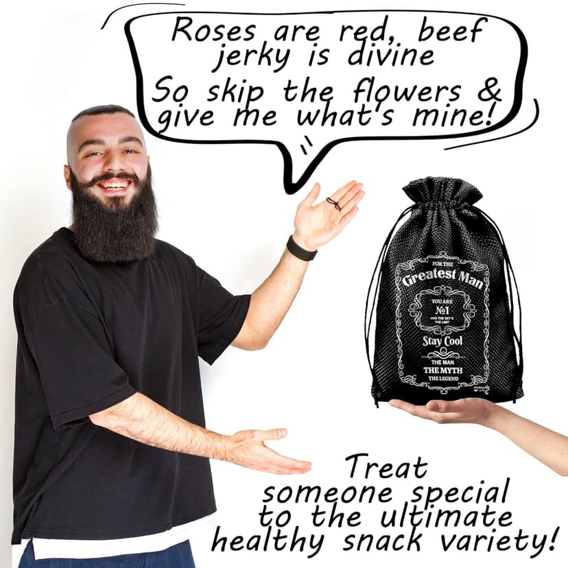 Beef Jerky Gift Baskets For Men - Meat And Cheese Gift Baskets, Birthday Gifts For Men Who Have Everything With Beef Jerky Variety Pack - Gifts For Dad & Care Package