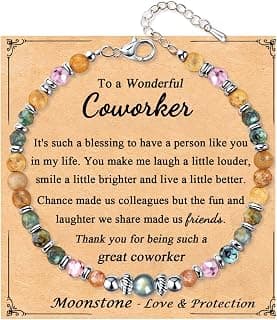 Christmas Stocking Stuffers Mothers Day Birthday Graduation Gifts Ideas Bracelets for Her Women Gifts for Women Moonstone Bracelet Meaningful Present B0FT3V1SVT