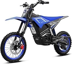 Electric Dirt Bike for Adults Teens, 3000W Brushless 220Nm Motor - 45° Slope, 38 MPH, 48V/23.5Ah Removable Battery, Dual Hydraulic Brakes & Full Suspension Electric Motorcycle for Age 13+
