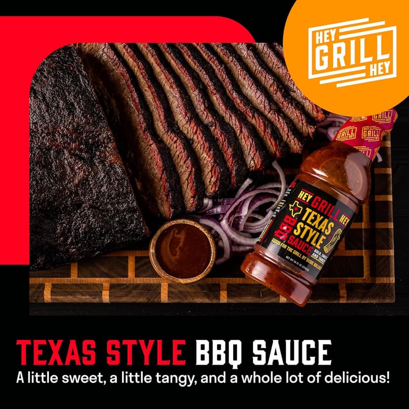 Hey Grill Hey | Texas BBQ Sauce | Brisket Sauce | BBQ Glaze | Beef Marinade | Grilling Essentials | Texas Style