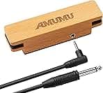 AMUMU SP30 Woody Magnetic Soundhole Pickup with Rare Earth Neodymium Magnet for Steel String Acoustic Guitars – Single Coil, Passive, Battery-Free, Clear & Balanced Acoustic Tone