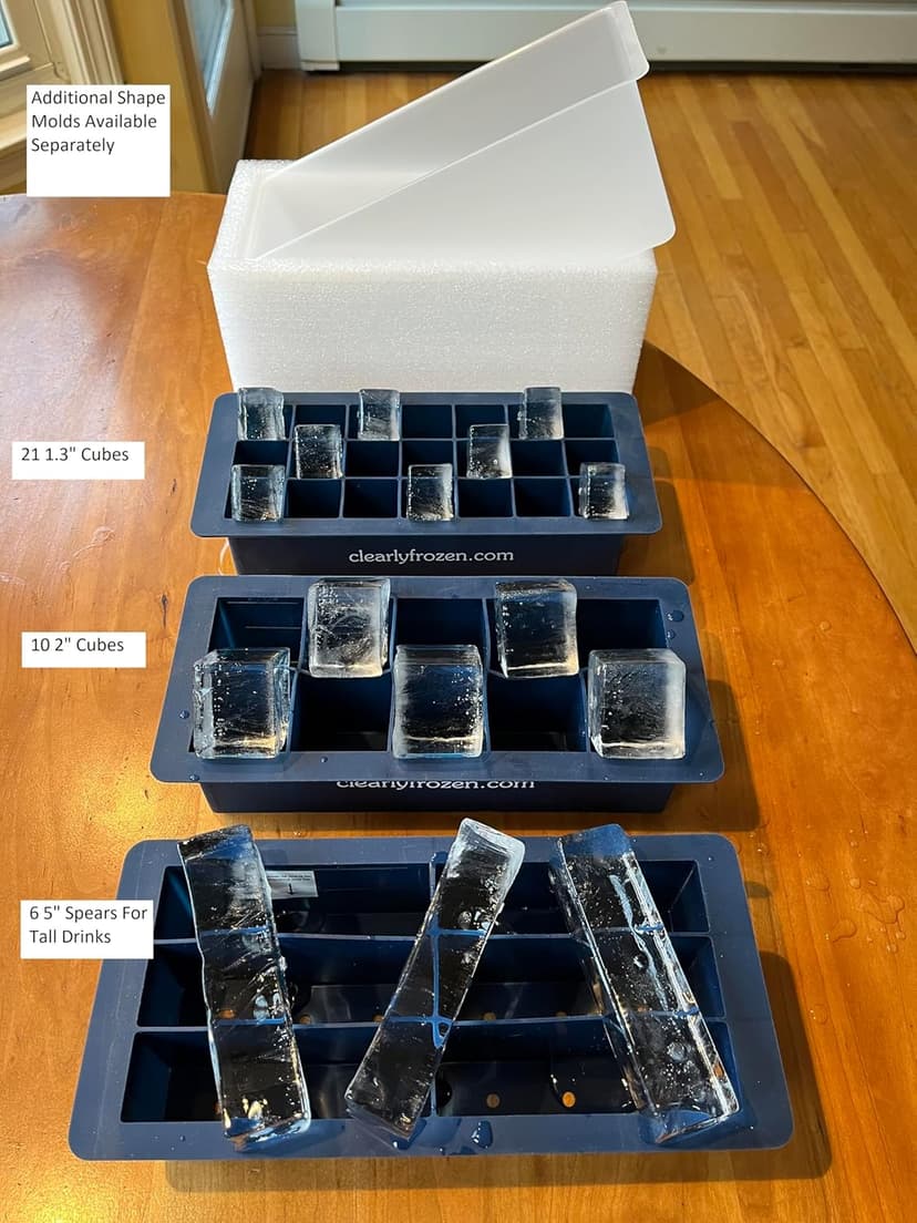ClearlyFrozen Highest Rated (4.6 Star) Highest Capacity (Ten 2" Cubes) Clear Ice Tray - What Beats BEST and MOST?