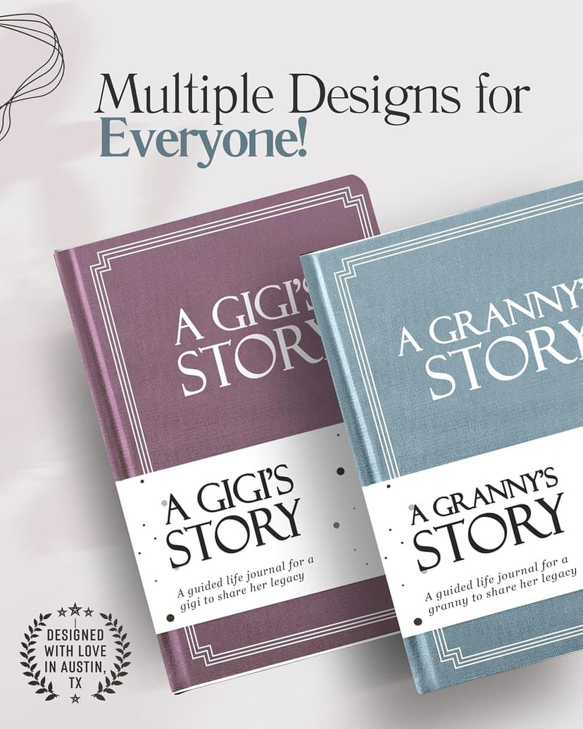 Granny's Life Story Journal (Hardcover): A Meaningful Keepsake for Granny to Share Her Journey & Memories, Book Includes 250+ Prompt Questions, Sentimental Gift for Mother's Day, Birthday, Christmas B0F7KHHCWP