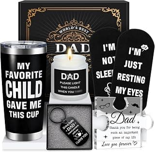 Gifts for Dads Birthday Funny Dad Gifts from Daughter Son Kids Cool Father Happy Birthday Gift Ideas for Dads Presents Basket for Best Dad Ever, Daddy Father Gift Stuff for Christmas, Fathers Day B0FW5577NS