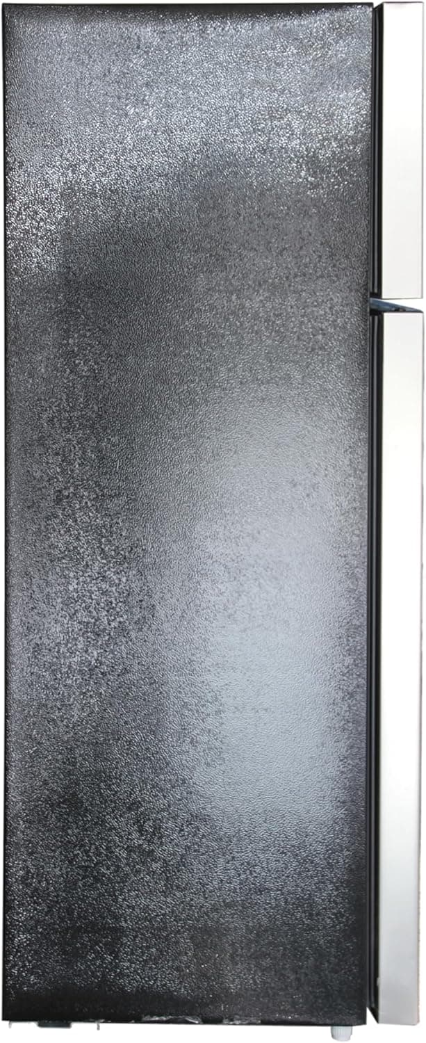 Frigidaire Platinum Fridge Freezer Combo, 7.5 cu. ft. Capacity Apartment Size Fridge with Freezer, Built-in Water Dispenser, Quicksilver