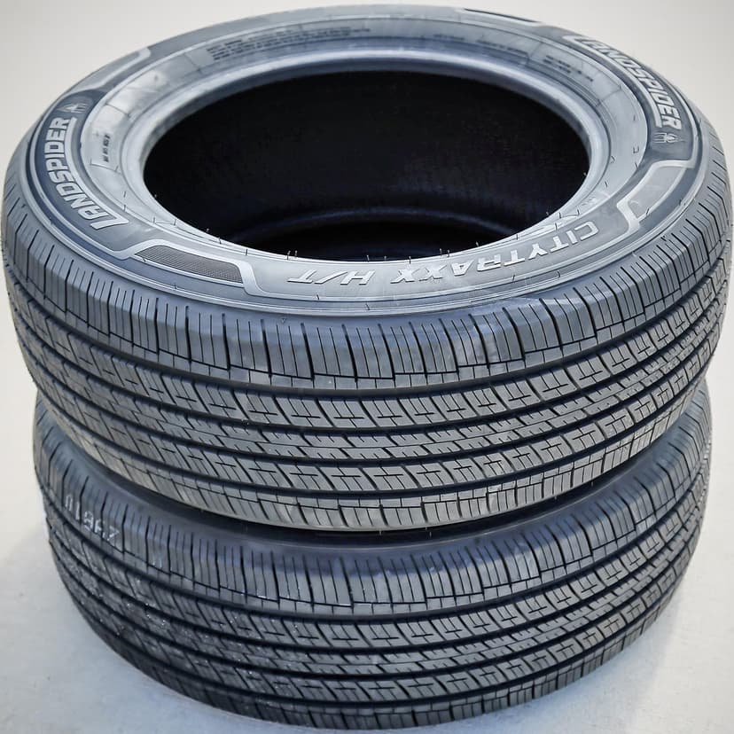 Set of 4 (FOUR) Landspider Citytraxx H/T All-Season Truck/SUV Highway Radial Tires-285/60R18 285/60/18 285/60-18 120H Load Range XL 4-Ply BSW Black Side Wall UTQG 480AA