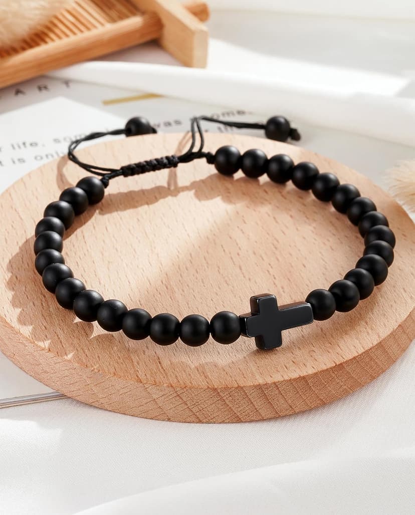 Gift for Easter, Christmas, Birthday, Valentines Day ... Tarsus Cross Bracelet for Men Teens, Fashion Jewelry Christian Gifts B0GG4FDP6Q