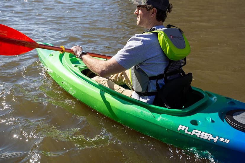 Perception Flash 9.5 | Sit Inside Kayak | Rod Holders and Rear Storage