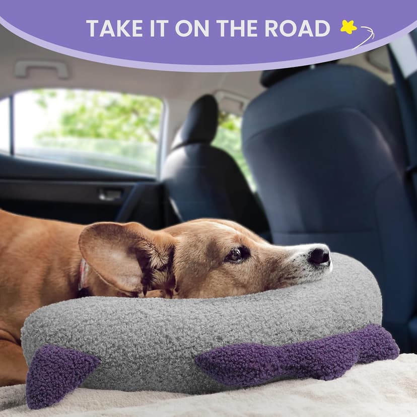 for Better Sleep, Reduces Anxiety, Gift for Small/Medium/Large Dogs and Cats HiPetpy Dog Calming Pillow-Soft Neck Pillow for Dogs, Washable Sleep Pillow B0DSW42LFY