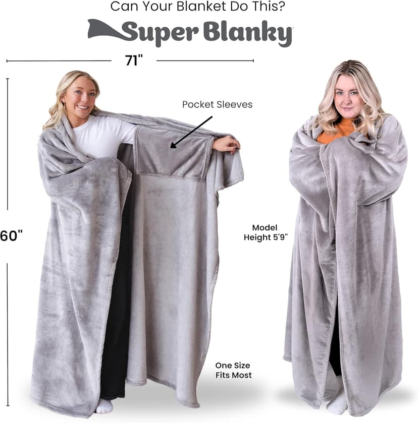 Wearable Blankets for Women, Adult Wearable Blanket Men, Girlfriend Gifts for Women Dorm Room Essentials for Her