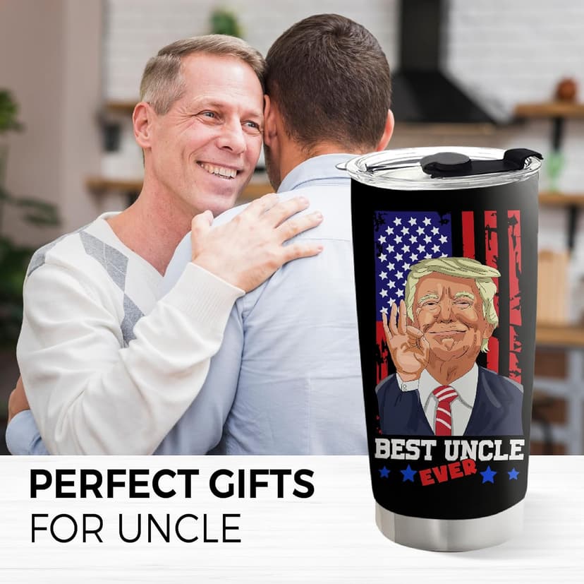 Christmas Gift for Uncle - Uncle Gifts - Birthday, Fathers Day, Christmas Funcle Gifts Idea from Niece Nephew - Stainless SteelTumbler 20oz