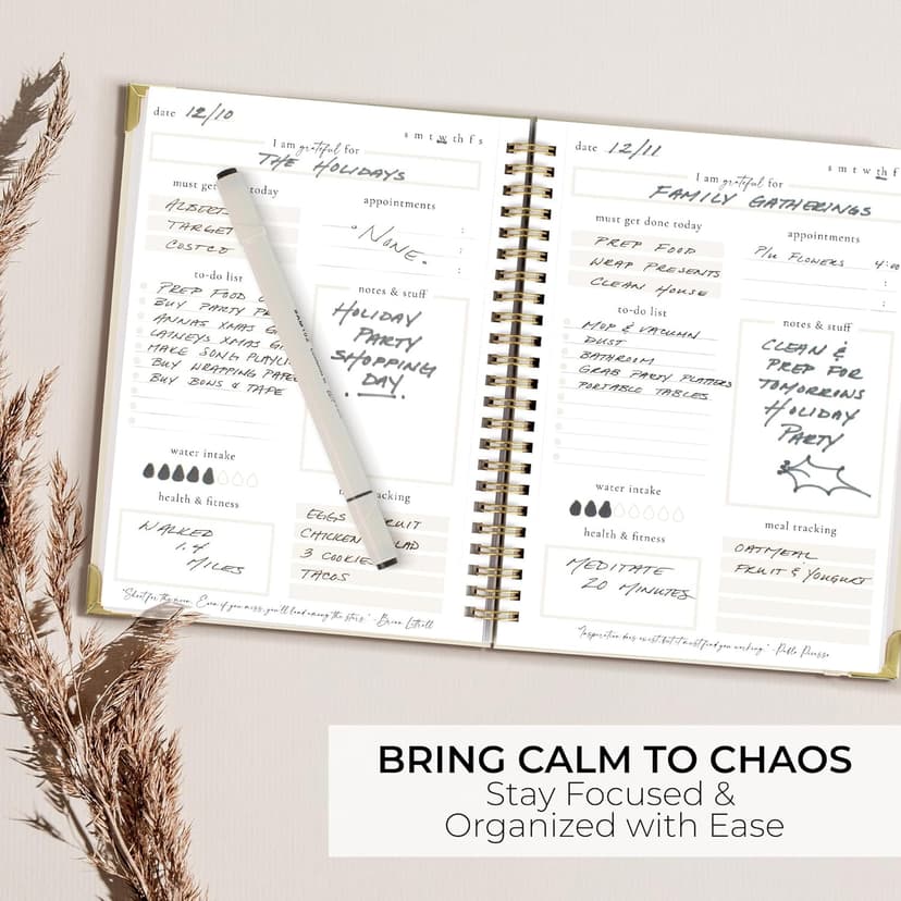 Beautiful To Do List Notebook - Aesthetic Daily Planner to Easily Organize Your Tasks And Boost Productivity - Stylish Undated ADHD Planner Gift and The Perfect School or Office Supplies For Women