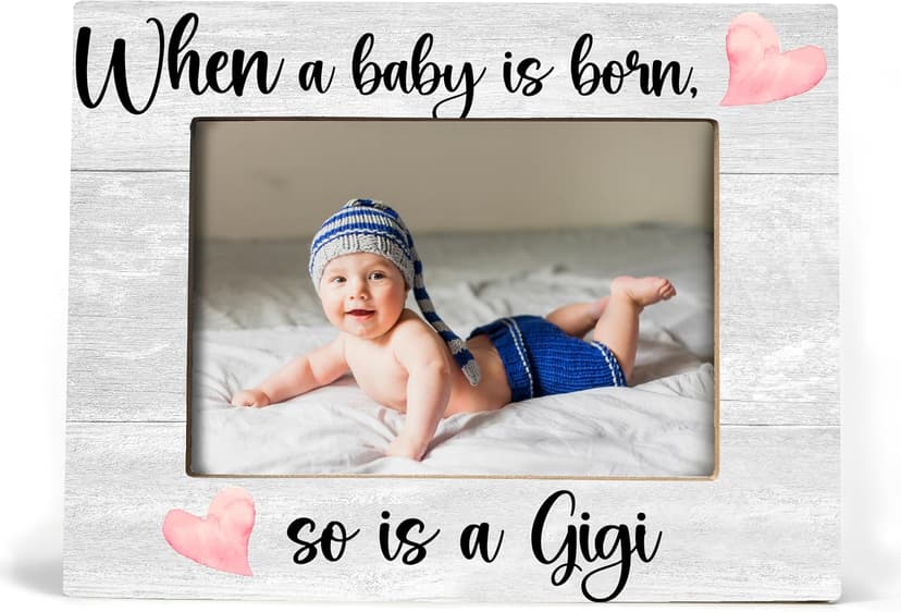 First Time Grandma Gifts, New Grandmother Gifts First Time 2026, Baby Picture Frame, When a Baby is Born So is a Gigi, Photo Frame 8x10 B0FMRQDW9J