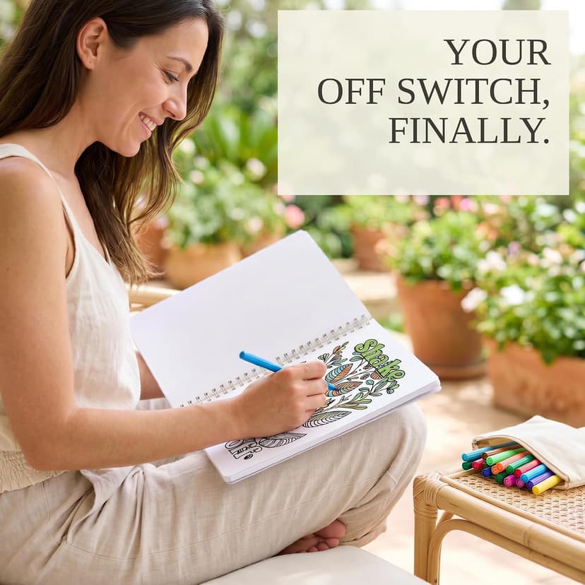 Funny Coloring Books with a Lot of Laughs - The Perfect Stress Relieving Gift for Women and Friends Beautiful Coloring Book Set of 2 for Adult Relaxation with Floral Designs B0DNK9H45K