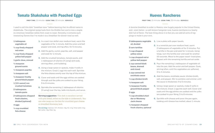 One-Pan Cookbook for Men: 100 Easy Single-Skillet Recipes to Step Up Your Cooking Game