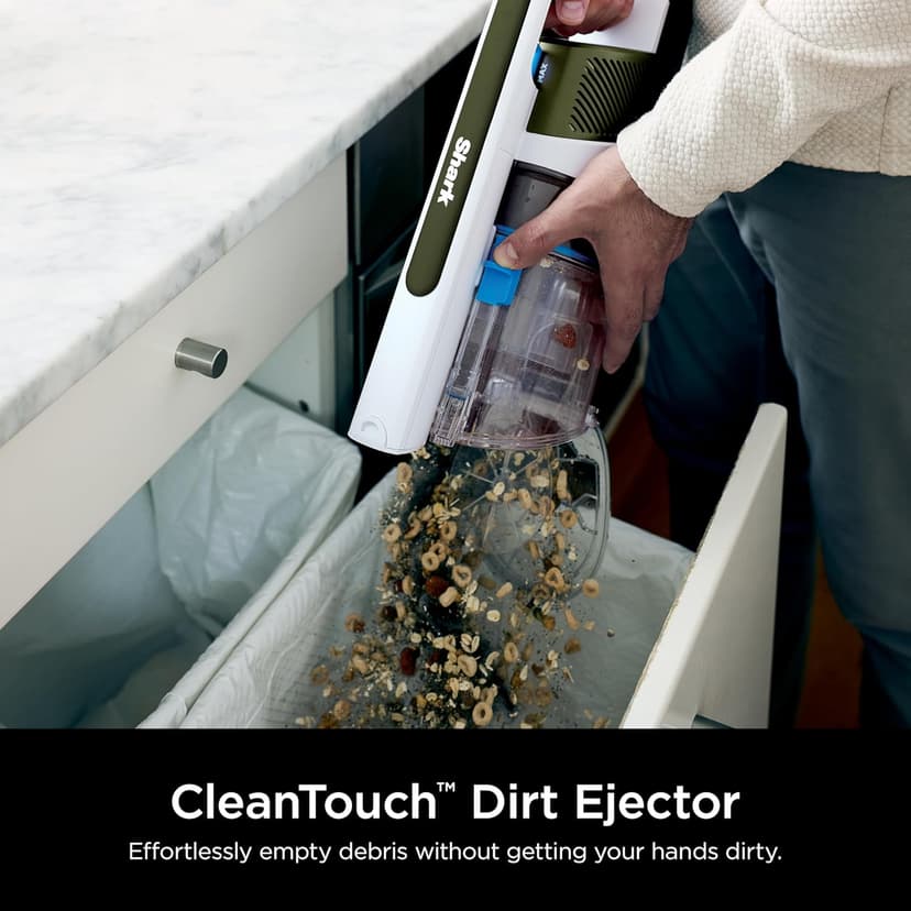 Shark PowerPro Flex Pet Plus Cordless Vacuum, FloorDetect Technology, MultiFLEX Wand, HEPA Filter, for Carpets & Hard Floors, Up to 50-Minute Runtime, Powerful Pet Hair Pickup, Olive, IZ387H