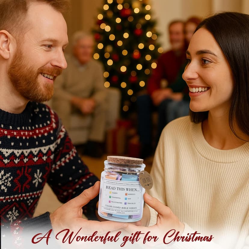 Read This When Bible Verses Jar For Daily Encouragement – Christian Gifts for Women, Birthday Gifts for Women, Christmas Gifts for Women, Birthday Gifts for Mom, Graduation & Teacher Gifts