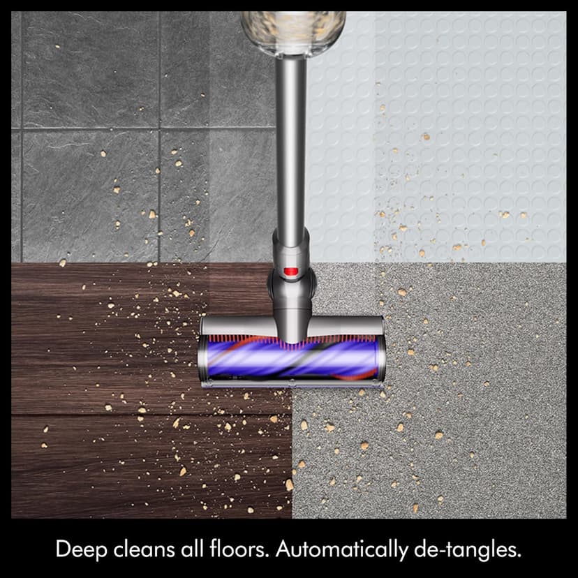 Dyson V9 Motorbar Cordless Vacuum, Cleans Hard Floors and Carpets, Detangles, Converts to Handheld, 100AW, 3 Power Modes, Up to 40 Minutes¹