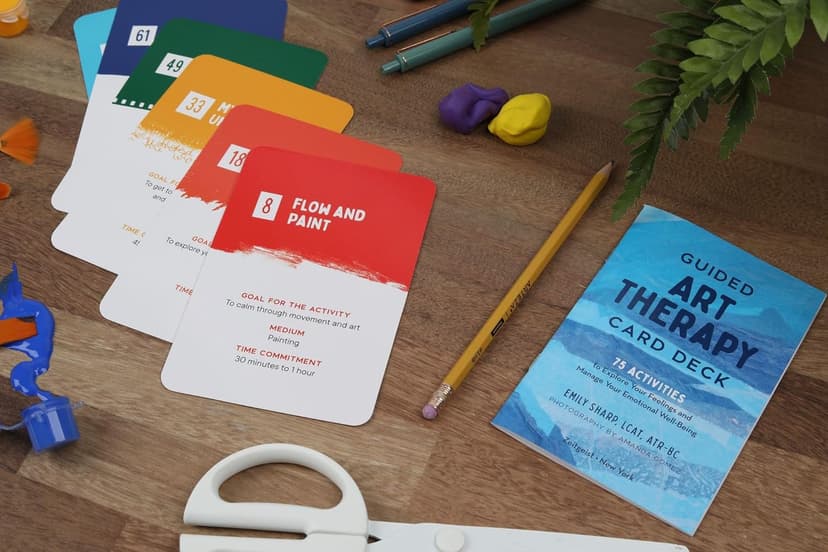Guided Art Therapy Card Deck: 75 Activities to Explore Your Feelings and Manage Your Emotional Well-Being