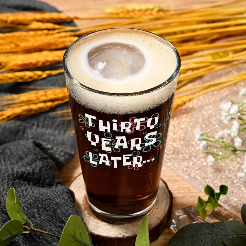 Futtumy 30th Birthday Gifts for Men, 15 OZ Thirty Years Later Beer Glass, 30 Year Old Birthday Gifts for Men Him Dad Father Husband Brother Boyfriend Uncle Women Wife, Gift for 30th Birthday Christmas B0FKSSHCCV