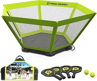 PaddleSmash - Pickleball Yard Game As Seen on Shark Tank - Beach, Backyard, Tailgate & Lawn, Outdoor Activities for Adults and Family - Easy Assembly