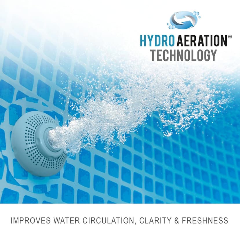 Intex 28106EH Easy Set Inflatable Swimming Pool: 8ft x 24in – Puncture-Resistant Material – Quick Inflation – 513 Gallon Capacity – 18in Water Depth