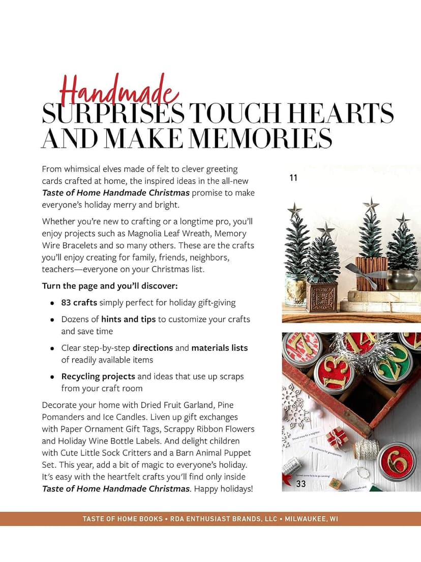 Taste of Home Handmade Christmas (Taste of Home Holidays) 1617658642