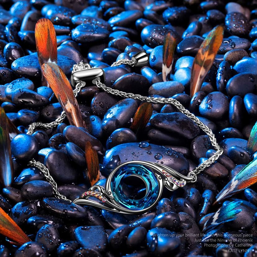 Kate Lynn ♥ Rise From the Ashes Phoenix Bracelet Made with Crystals from Austria, Adjustable Slider Bracelet for Women, Packaged with Jewelry Box, Birthday Gift for Women, Symbol of Luck and Renewal