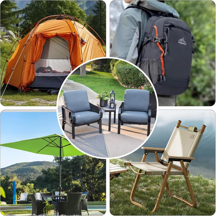 Waterproof Canvas Fabric by The Yard, UV Resistant 600D Outdoor Upholstery Material 58inch Cordura Fabric Water Resistant Fabric for Sewing Chair Patio Cushion Bag Interior, 1 Yard Olive Green