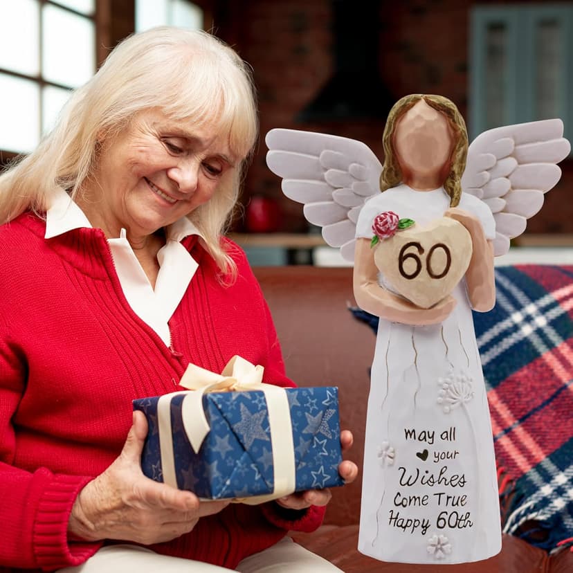 60th Birthday Gifts for Women, Gifts for 60th Birthday Women, Sculpted Hand-Painted Figurine