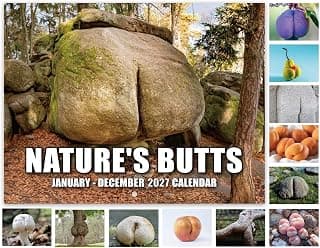 Gag Gifts - White Elephant Gag Gifts Calendar 2027, Nature Butts Calendar 2027 from January to December, 11'' x 8.5'', Gag Gift for White Elephant B0D9GBGSMZ