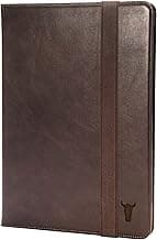 TORRO Case Compatible with iPad Pro 11” 4th / 3rd / 2nd / 1st Gen - Genuine Leather iPad Pro 11 2022 Case with Stand Function, Apple Pencil Connectivity and Wake Sleep Function (Dark Brown)