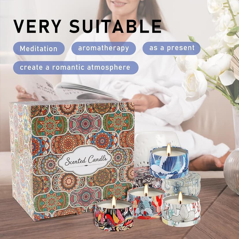 Set 36Pack Scented Candles Gifts Soy Wax Travel Tin Jar Candles for Home 2.5 OZ jar Candles for Mom, Birthday, Thanksgiving, Mother's Day,Aromatherapy,Valentine's Day Gifts B0FLVT8QX1