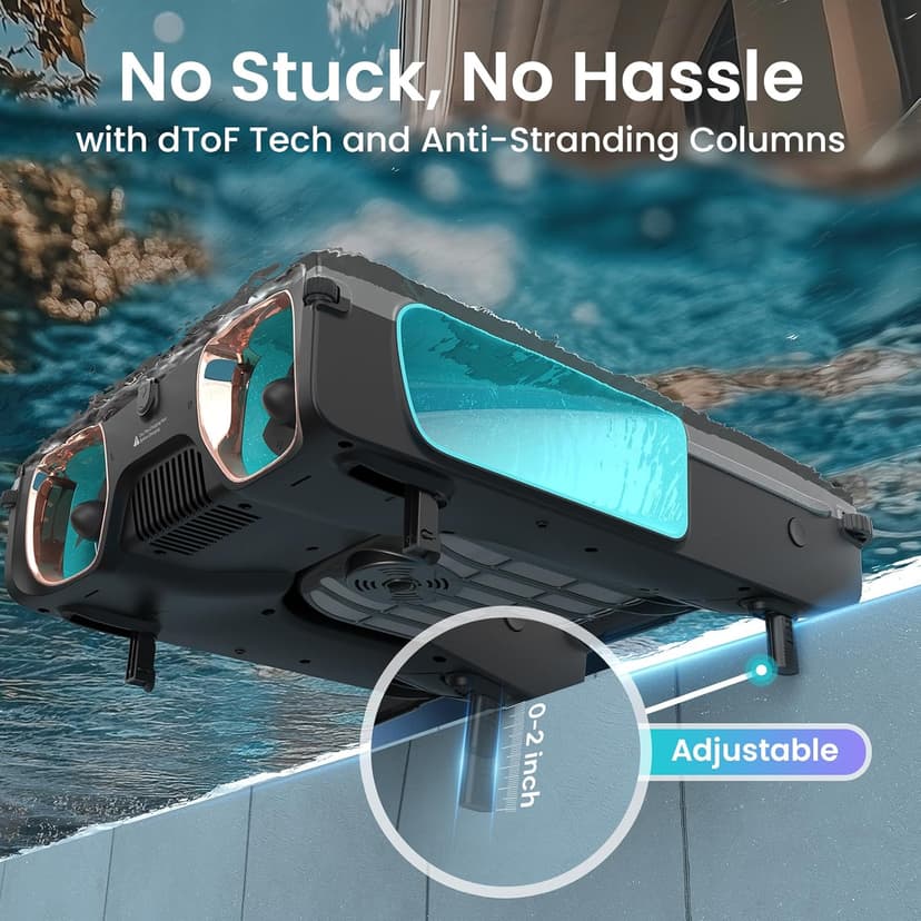 AIPER Surfer S2 Solar Powered Pool Surface Skimmer Robot with APP Support, 24/7 Continuous Cleaning, Dual Charging Modes, Smart Obstacle Avoidance, 150-um Filtration, OTA Upgrade