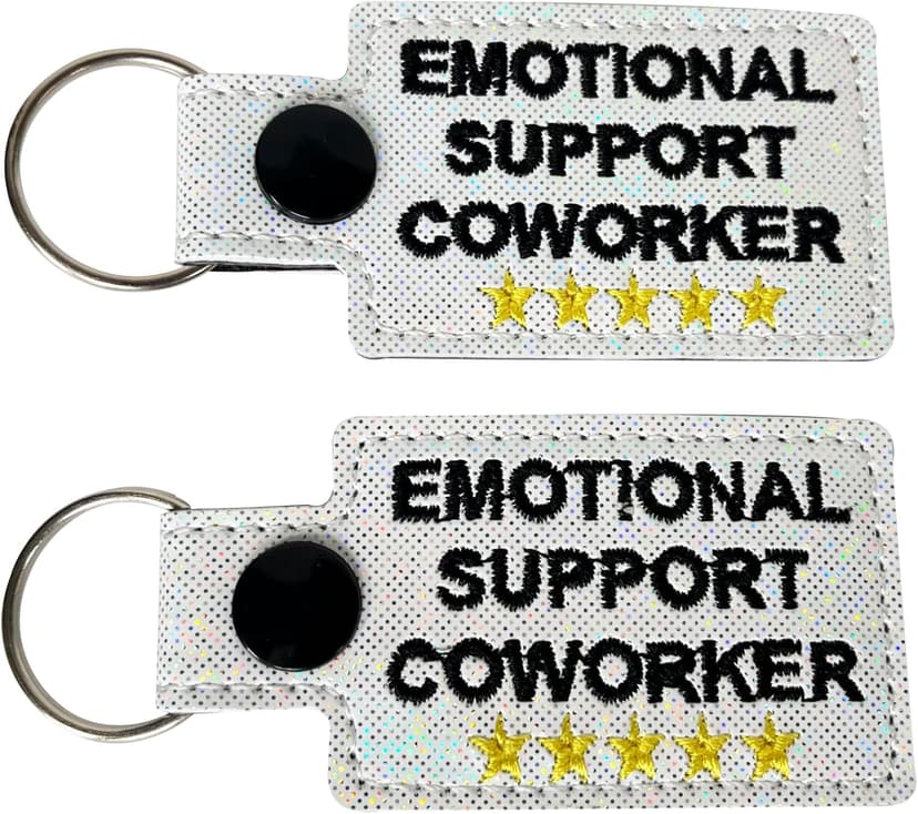 Coworker Gifts: Emotional Support Keychain for Work Bestie & Christmas