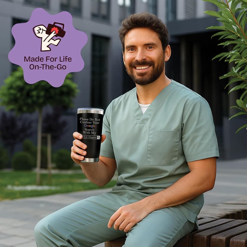 Doctor Gifts for Men Women - Please Do Not Confuse Your Google Search With My Medical Degree Mug Unique Gift for Doctors Gift for Doctor - 20 Ounce Tumbler for National Doctors Day Gifts Residency B07ZQGM3Q7