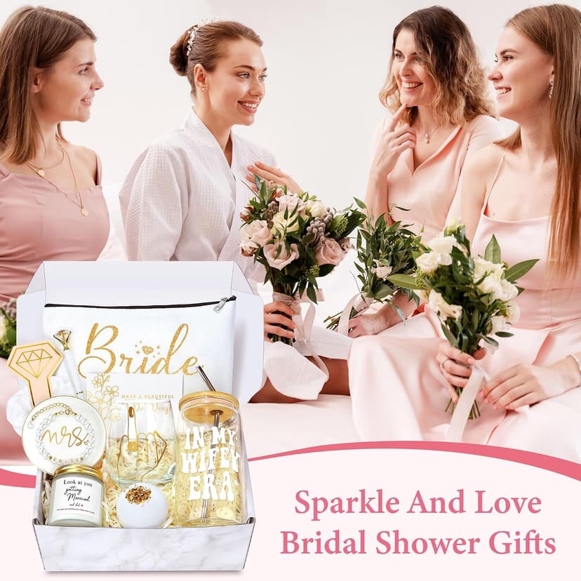 Bridal Shower Gifts for Bride To Be Gift Box Unique Bride Gift for Bachelorette Party Popular Bachelorette Gifts for Brides Just Married Engagement Wedding Presents Set for Women Her Wifey Future Mrs B0FDGQMJFW