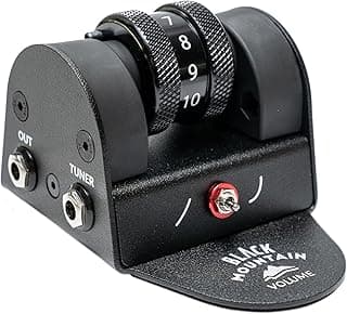 Black Mountain Mini Volume Pedal for Electric Guitar, Acoustic Guitar, Bass, Keyboard, and More - Small, Portable Foot Controlled With Roller Wheel