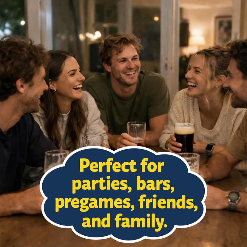 Social Drinking Games - Classic Group Games Everyone Knows and Loves - Perfect for Parties, Bars & Gatherings Friends & Family - Laugh, Vote, Act, Share & Guess